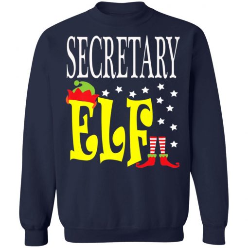 Funny Secretary Elf Boss Employee Ugly Christmas Sweater