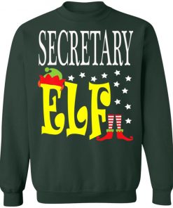 Funny Secretary Elf Boss Employee Ugly Christmas Sweater