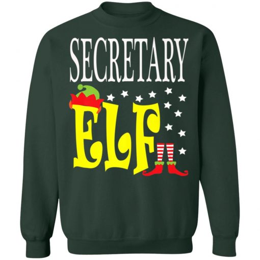 Funny Secretary Elf Boss Employee Ugly Christmas Sweater