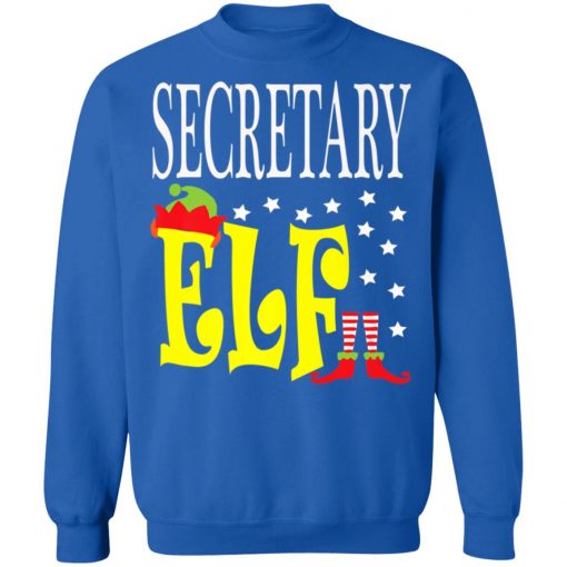 Funny Secretary Elf Boss Employee Ugly Christmas Sweater