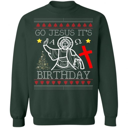 Funny Go Jesus Birthday Jumper Ugly Christmas