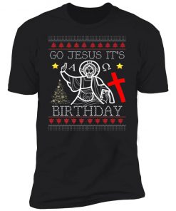 Funny Go Jesus Birthday Jumper Ugly Christmas