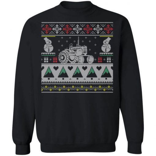 Farmer Tractor Ugly Christmas Sweater