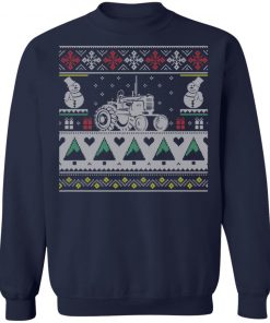 Farmer Tractor Ugly Christmas Sweater