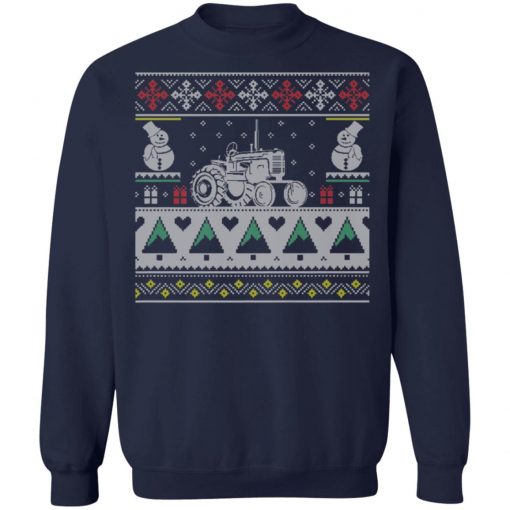 Farmer Tractor Ugly Christmas Sweater