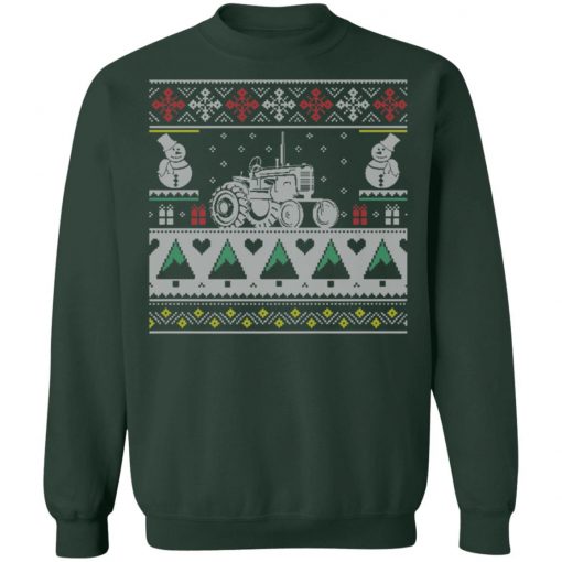 Farmer Tractor Ugly Christmas Sweater