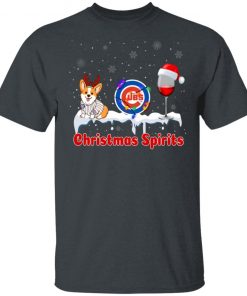 Chicago Cubs Corgi Christmas Spirit