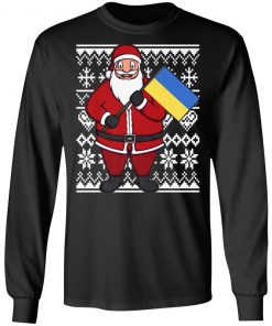 Ukraine Flag Santa Ukrainian Ugly Christmas