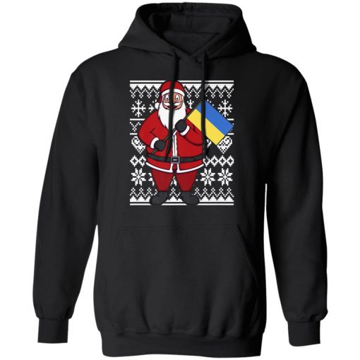 Ukraine Flag Santa Ukrainian Ugly Christmas