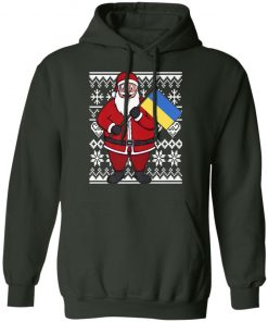 Ukraine Flag Santa Ukrainian Ugly Christmas