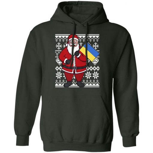 Ukraine Flag Santa Ukrainian Ugly Christmas