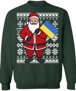 Ukraine Flag Santa Ukrainian Ugly Christmas Sweatshirt