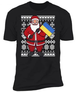 Ukraine Flag Santa Ukrainian Ugly Christmas