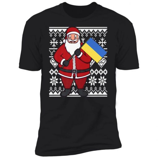 Ukraine Flag Santa Ukrainian Ugly Christmas