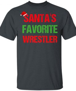 Santas Favorite Wrestler Funny Ugly Christmas Shirt