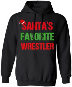 Santas Favorite Wrestler Funny Ugly Christmas Shirt