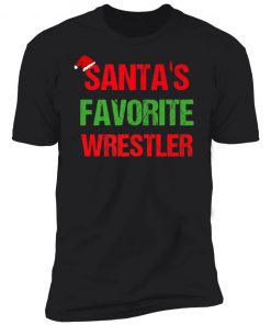 Santas Favorite Wrestler Funny Ugly Christmas Shirt