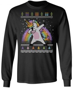 Dabbing Unicorn Ugly Christmas