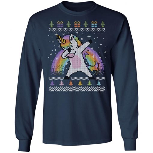 Dabbing Unicorn Ugly Christmas