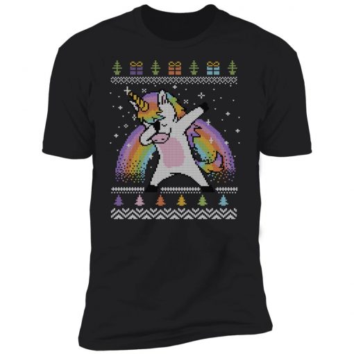 Dabbing Unicorn Ugly Christmas