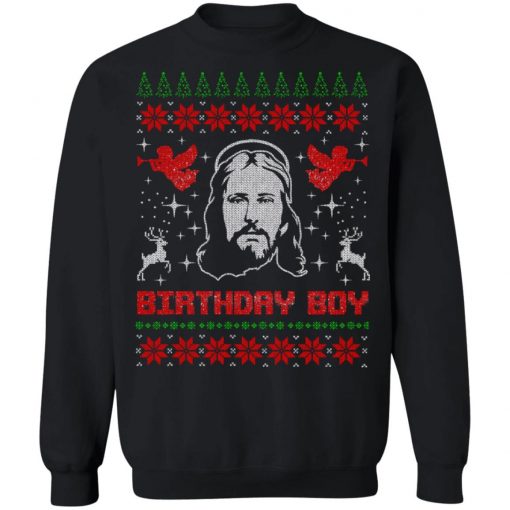 Jesus Birthday Boy Ugly Christmas Sweater