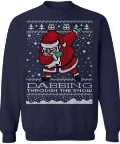 Dabbing Through The Snow Santa Shirt Ugly Christmas Sweater