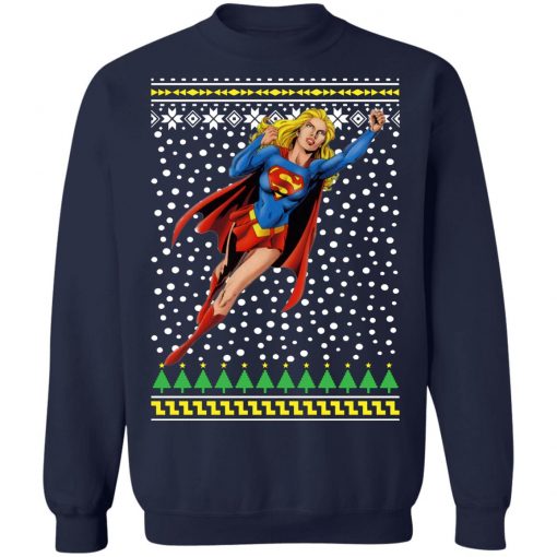 DC Comic Supergirl Sweatshirt Christmas Sweatshirt