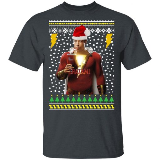 DC Comic Shazam Santa Hat Christmas Ugly