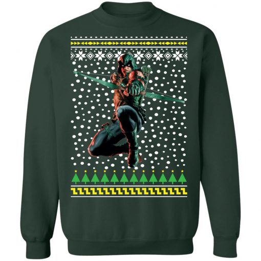 DC Comic Green Arrow Ugly Christmas Sweatshirt
