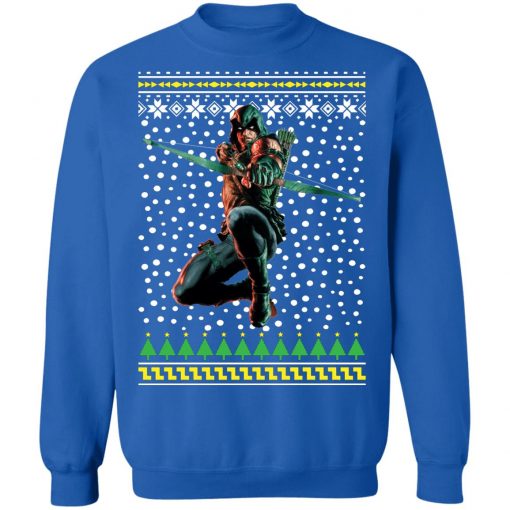 DC Comic Green Arrow Ugly Christmas Sweatshirt