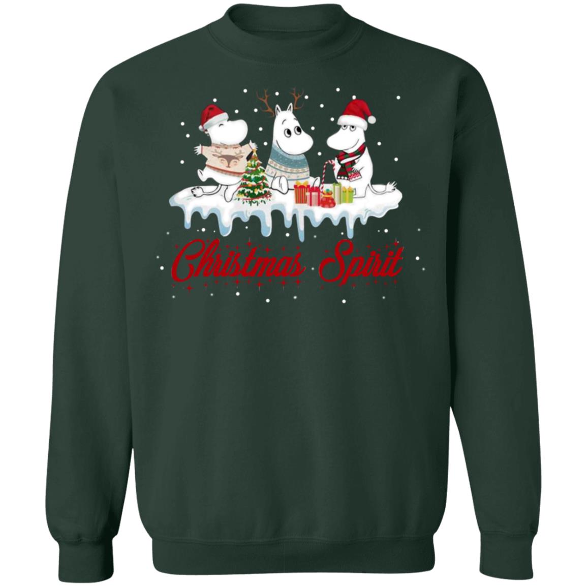 Moomins Christmas Spirit Sweatshirt Hoodie Long Sleeve - Q-Finder ...