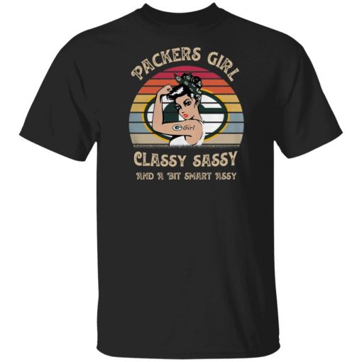 Green Bay Packers Girl Classy Sassy And A Bit Smart Assy Vintage shirt