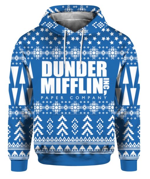 The Office Dunder Mifflin 3D Print Christmas Ugly hoodie