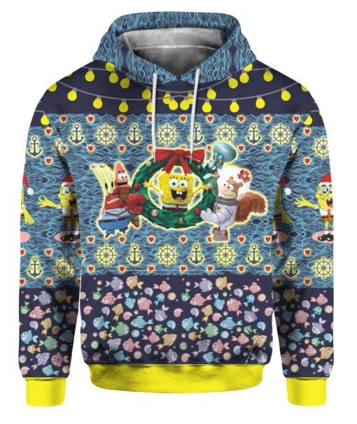 Spongebob 3D Print Ugly Christmas hoodie