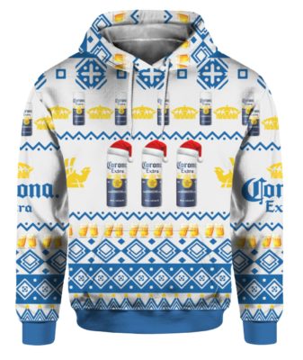 Corona Extra Beer Cans 3D Print Ugly Christmas hoodie