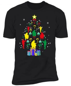 Fishing christmas tree christmas shirt