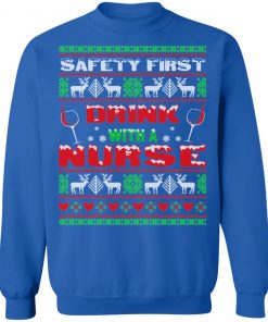 Drink with a nurse ugly christmas sweater