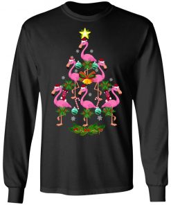 Christmas tree flamingo christmas