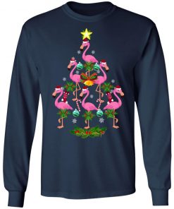 Christmas tree flamingo christmas