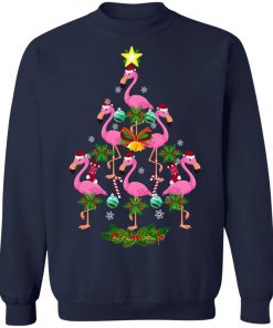 Christmas tree flamingo christmas