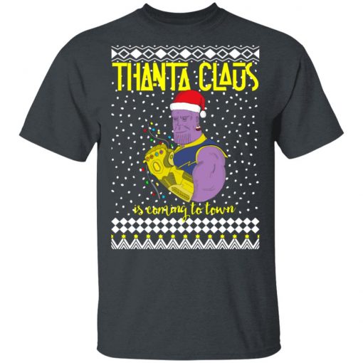 Thanta Claus Thanos Is Coming To Town Marvel Ugly Christmas