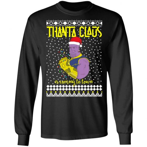 Thanta Claus Thanos Is Coming To Town Marvel Ugly Christmas