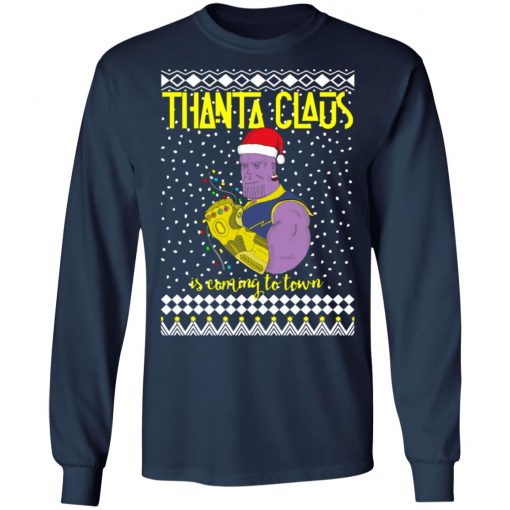 Thanta Claus Thanos Is Coming To Town Marvel Ugly Christmas