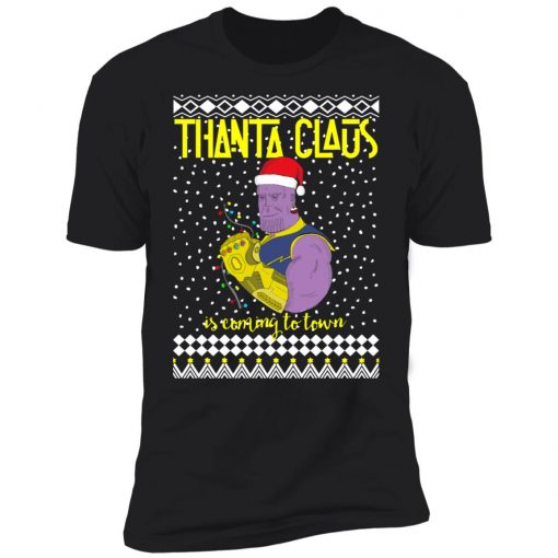 Thanta Claus Thanos Is Coming To Town Marvel Ugly Christmas