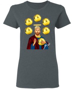 Jesus Messi Six Golden Ball Signature T-Shirt