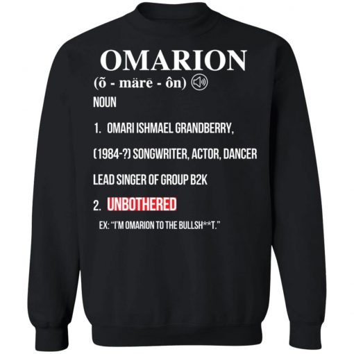 Omarion UNBOTHERED Sweater