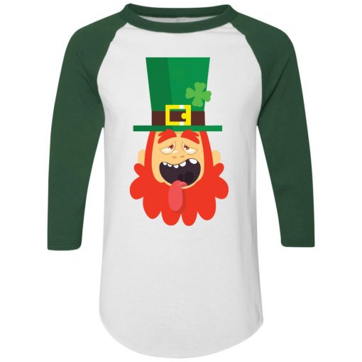 Cartoon Leprechaun Head with Red beard Portrait for St Patrick's Day celebration in Ireland Shirt