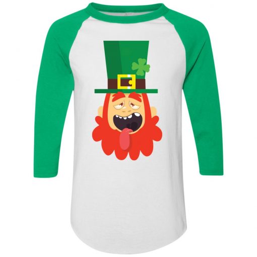 Cartoon Leprechaun Head with Red beard Portrait for St Patrick's Day celebration in Ireland Shirt