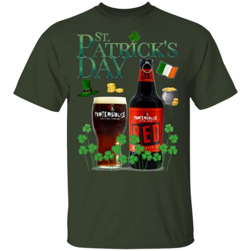 St. Patrick's Day Porterhouse Red Irish Ale Beer Shirt Raglan Hoodie
