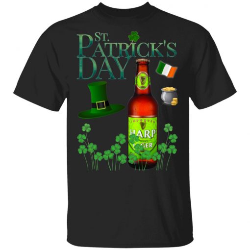 St. Patrick's Day Harp Lager Beer Shirt Raglan Hoodie